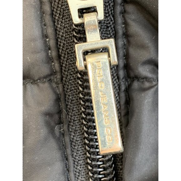 Women's Ralph Lauren Polo, Black Puffer Jacket with Faux Fur Hood - Picture 8 of 12